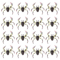 LivingDA 毒蜘蛛模型 派對道具, 混合顏色, 16個