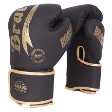 Brave 動力 TR 拳擊手套, 1雙, 金色 黑色