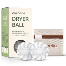 COCODOR 珂珂朵爾 烘衣球 2入 + 專用袋 組, 1套, 蓮花