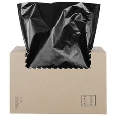 DAMDA PLASTIC 易撕捲黑色分類垃圾袋, 1個, 20L