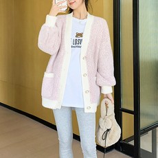루나글램 임산부 파스텔 니트 가디건 sgx121