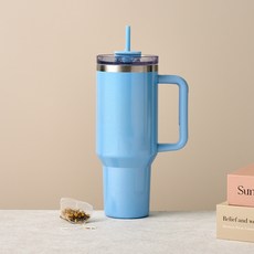 모던하우스 TO GO 대용량 투웨이 리드 빨대 텀블러, 레인보우 펄 블루, 1.2L, 1개