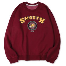 VENHIT SMOOTH起司印花寬鬆刷絨長袖上衣