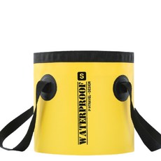 攜帶式防水多功能洗腳盆 Y10 S號 黃色, 1個