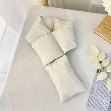 糖果色系填充圍巾