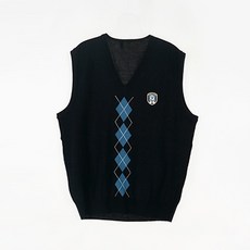 校服Mall天藍色菱形紋校服背心