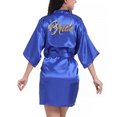 브라이드 골드 글리터 샤워가운 S, 사파이어, 1개