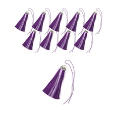 홈앤라이프 투톤 롱 태슬, 퍼플, 10개