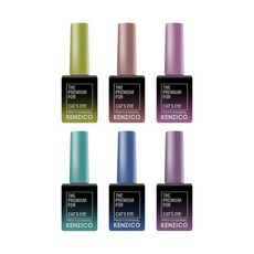 KENZICO 貓眼閃光指甲油 CE101-106 6入, 混色, 1套