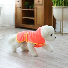 Beppen 寵物超細纖維吸水浴袍寵物浴袍, 熒光珊瑚