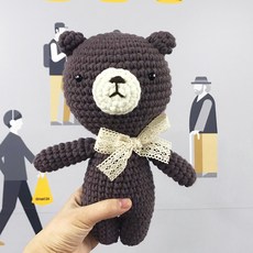 iHanco DIY Kkomi Cotton Big 鉤針手織娃娃, 1套, 030 可可色