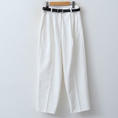 엔비룩 여성용 무어 핀턱 팬츠 + 벨트 세트