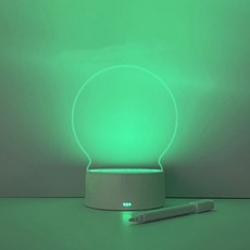 USB 透明感性3D七彩圓形氣氛燈, 混合色