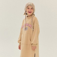 OWLEYBARN 女童學院風半高領刷毛連身裙