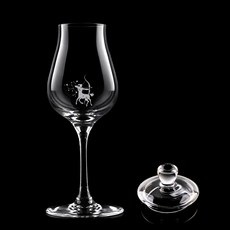 크로스노 아방가르드 위스키 테이스팅글래스 별자리 컬렉션 9 사수자리 125ml + 마텐더 유리캡 세트, 1세트