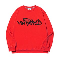 UNTAPPED 男款大尺碼塗鴉大學T