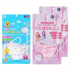 AB+ ATEX 卡通孩童印花口罩+Secret Jouju孩童印花口罩 2入+固定扣 6入組