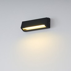 hit LIGHTING LED外部室內照明壁燈 6W SH-W283L, 黑色 (F31113BKL)