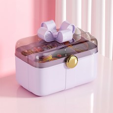 Red Cabinet 大蝴蝶結髮飾美妝小物收納盒 BRP141, 紫色, 1個