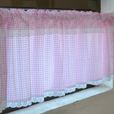 Market Gamsung舒適小窗簾 格子, 1型