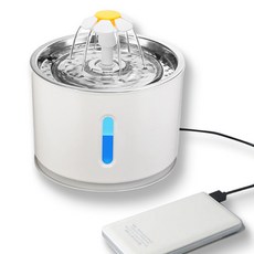 花朵寵物飲水機 2.4L, 單一商品, 混合色, 1個