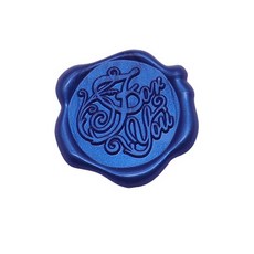 Mihwabujang 成品封蠟 火漆蠟 封口蠟 喜帖, 10個, 02 for you 藍色