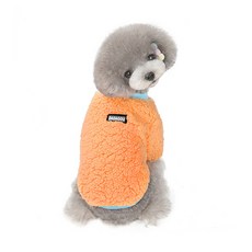 DaDaGou 寵物拼色絨毛衛衣, 橘子