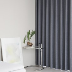 Merry Ground 防寒用雙面掛鉤式遮光窗簾 2入, 深灰色