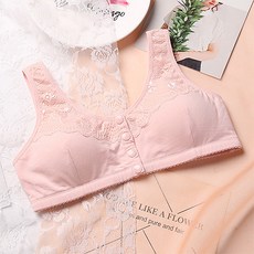 花紋蕾絲前扣式哺乳內衣