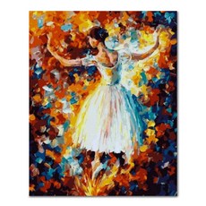 ADICO DIY繪畫華麗的芭蕾舞PFF32 40 x 50厘米, 混合顏色