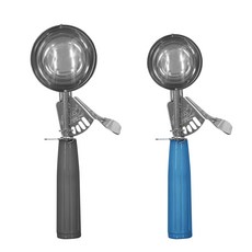 ZEUS Kitchenware 冰淇淋勺 8號 + 16號 套裝, 1套, 8號(灰色), 16號(藍色)