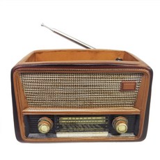 JH컴퍼니 복고 모던 라디오 화분, 연한갈색, 1개