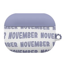 JUST4YOU 24 시그널 아이폰 에어팟프로 하드 케이스, NOVEMBER