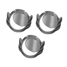위드웍스 초슬림 아연합금 컬러 휴대폰 핑거링 천사날개 1.8mm, 3개, 블랙