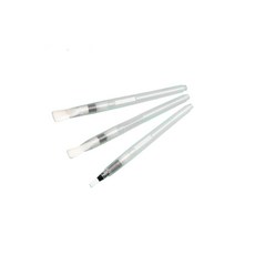 水性扁平水彩筆 3種組 白色, 1組, 16 毫米、14 毫米、10 毫米