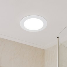 원하 DS 라캉 욕실겸용 플리커프리 방습 다운라이트 LED 10.1cm 9W, 화이트(무광) + 주광색, 1개