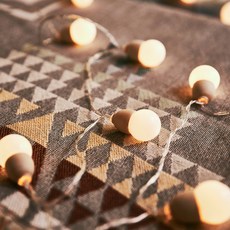 Hello Dot USB型球型燈泡串 20顆+遙控器+收納袋, 香草白