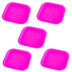 오늘도양 플라스틱 모종 화분받침 5p, 핑크