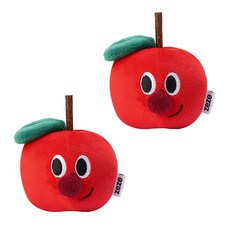YOGiSSO 蘋果造型木天蓼布偶 Set 紅色, 2個