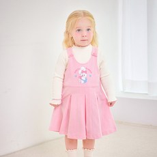 몰리멜리 여아용 래빗하트레이어드 원피스 세트