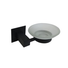 WANGEL 黏貼式百褶肥皂架 GJ-R1508, 黑色, 1個