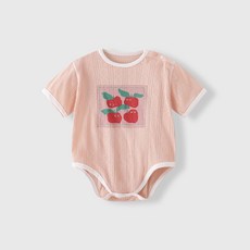 Bebeniz 嬰幼兒提花卡通人物短袖連身衣