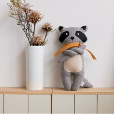 nature times INS 棉麻安撫玩偶, 1個, 圍巾企鵝