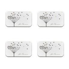 可愛簡約珪藻土杯墊 B39 4入, 類型 5