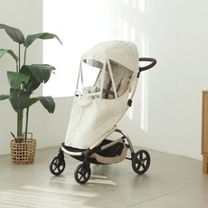 MOMNEST 嬰兒推車 Tavo Traveler Able Cozy Premium Spin Plus Y-up 相容三輪車防寒罩, 奶油色, 1個