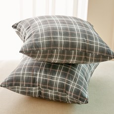 BAZAAR DEEP CHECK 抱枕套 2件組