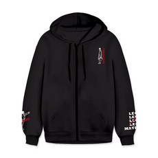 男款大尺碼拉鍊棉質長袖外套