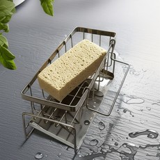 Mongmung 全不鏽鋼自動排水菜瓜布架, 1個, 單一顏色