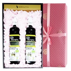 Karpea 特級初榨希臘橄欖油禮盒2入組 500ml+包裝紙 隨機出貨, 1套