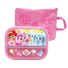 LE BARN 迷糊朗朗上口夾盒飯袋飯盒套組, 混合顏色, 鐵板+板袋